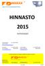 HINNASTO 2015 YHTEYSTIEDOT